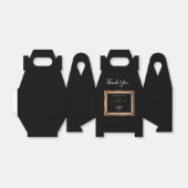 ヴィンテージブラック&金ゴールド結婚ズ フェイバーボックス (折り畳みなし)