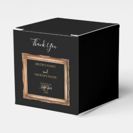 ヴィンテージブラック&金ゴールド結婚ズ フェイバーボックス