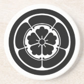 ヴィンテージブラックODAジャパンMONグラフィックコースター コースター (正面)