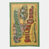 ヴィンテージブラトルボロジェリーボイルサイダーバーモント キッチンタオル (縦)