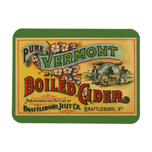 ヴィンテージブラトルボロジェリーボイルサイダーバーモント マグネット (横)