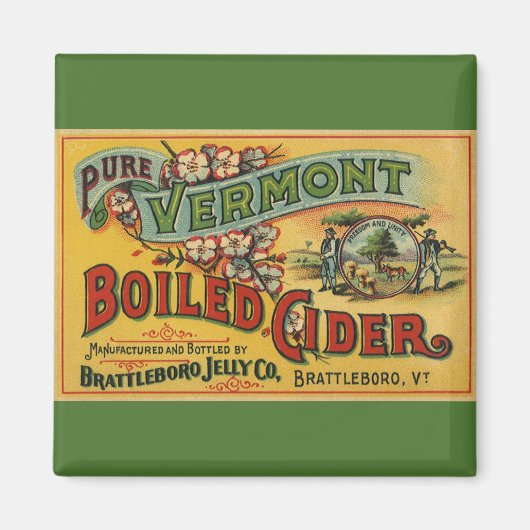 ヴィンテージブラトルボロジェリーボイルサイダーバーモント マグネット (正面)