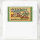 ヴィンテージブラトルボロジェリーボイルサイダーバーモント 長方形シール (バッグ)