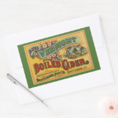 ヴィンテージブラトルボロジェリーボイルサイダーバーモント 長方形シール (封筒)