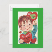 ヴィンテージブラニーストーンバレンタイン シーズンポストカード (正面/裏面)