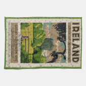 ヴィンテージブラニー城の旅行広告 キッチンタオル (横)