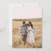 ヴィンテージブランチArch Boho Photo 結婚's 招待状 (裏面)