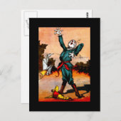 ヴィンテージブリキの木こりとカカシ ポストカード (正面/裏面)