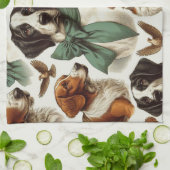 ヴィンテージブリタニーシームレス キッチンタオル (折り畳み)