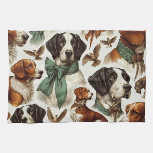 ヴィンテージブリタニーシームレス キッチンタオル (横)