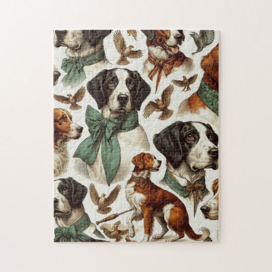 ヴィンテージブリタニーシームレス ジグソーパズル (縦)