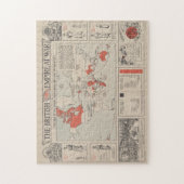 ヴィンテージブリティッシュ・エンパイア世界地図(1916) ジグソーパズル (縦)