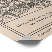 ヴィンテージブリティッシュ・エンパイア世界地図(1916) ポスター (角)