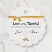 ヴィンテージブリデス結婚ゲイの写真ありがとう フェイバータグ (正面)