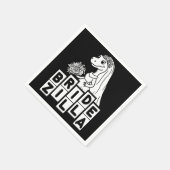 ヴィンテージブリデ結婚ジラバチェロレッテ スタンダードカクテルナプキン (角)