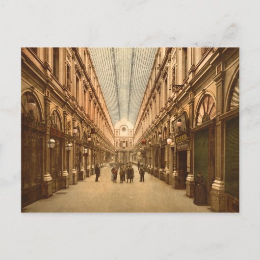 ヴィンテージブリュッセルベルギー聖ヒューバートズギャラリー ポストカード (正面)