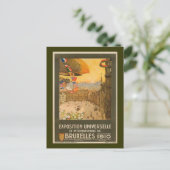 ヴィンテージブリュッセル万国博覧会 ポストカード (スタンド正面)