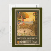 ヴィンテージブリュッセル万国博覧会 ポストカード (正面/裏面)