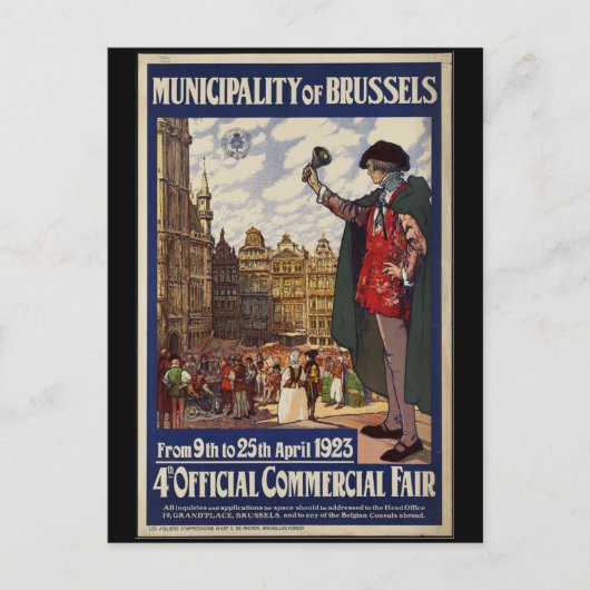 ヴィンテージブリュッセル商祭 ポストカード (正面)