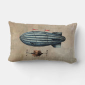 ヴィンテージブリンプイラストレーション ランバークッション (裏面)