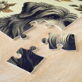 ヴィンテージブリードドッグシームレス ジグソーパズル (側面)