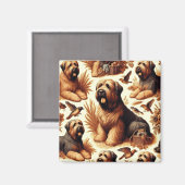 ヴィンテージブリードドッグシームレス マグネット (正面/裏面)