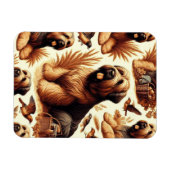 ヴィンテージブリードドッグシームレス マグネット (横)