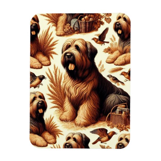 ヴィンテージブリードドッグシームレス マグネット (縦)