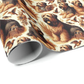 ヴィンテージブリードドッグシームレス ラッピングペーパー (ロールコーナー)