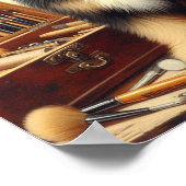 ヴィンテージブリード絵画ドッグ ポスター (角)