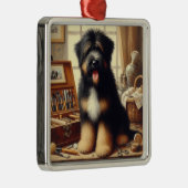 ヴィンテージブリード絵画ドッグ メタルオーナメント (右)