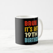 ヴィンテージブルイット私の19誕生日19歳 コーヒーマグカップ (正面右)