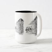 ヴィンテージブルインバーン ツートーンマグカップ (正面右)