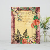 ヴィンテージブルガンディエフエマフレームスクレープブック紙 (スタンド正面)