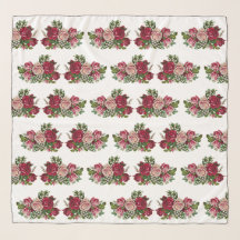 ヴィンテージブルガンディマルーンピンク素朴バラ