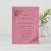 ヴィンテージブルグンディ結婚ズ 招待状 (スタンド正面)