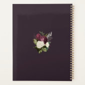 ヴィンテージブルゴーニュとホワイトローズプランナー プランナー手帳 (裏面)