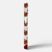 ヴィンテージブルゴーニュと白バラの模様 Case-Mate iPhoneケース (裏面 / 右)