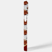 ヴィンテージブルゴーニュと白バラの模様 Case-Mate iPhoneケース (裏面 / 右)