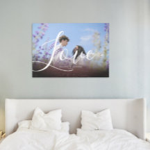 ヴィンテージブルゴーニュのオーバーレイカップルの写真の愛のスクリプト