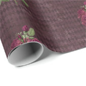 ヴィンテージブルゴーニュバラオンハーレクイン ラッピングペーパー (ロールコーナー)