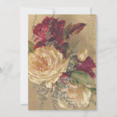 ヴィンテージブルゴーニュバラクリスマスホリデーパーティー 招待状 (裏面)