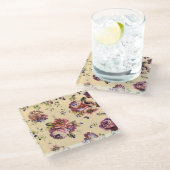 ヴィンテージブルゴーニュバラコースター ガラスコースター (アングル)