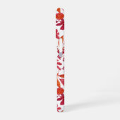 ヴィンテージブルゴーニュフローラスリムフィットフォンケース iPhone 16ケース (左側面)