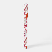 ヴィンテージブルゴーニュフローラスリムフィットフォンケース iPhone 16ケース (右側面)