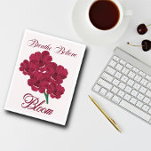 ヴィンテージブルゴーニュ・アネモン花模様 – 呼吸信じ,  ポストカード