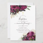 ヴィンテージブルゴーニュ – マルサラと金ゴールドバプテスマ 招待状 (正面)