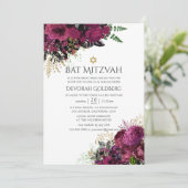 ヴィンテージブルゴーニュ – マルサラ&金ゴールドフローラバルミツワー 招待状 (スタンド正面)