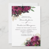 ヴィンテージブルゴーニュ – マルサラ&金ゴールドリハーサルディナー 招待状 (正面)