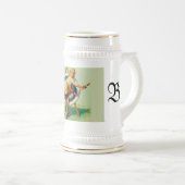 ヴィンテージブルセイビールスタイン ビールジョッキ (正面右)